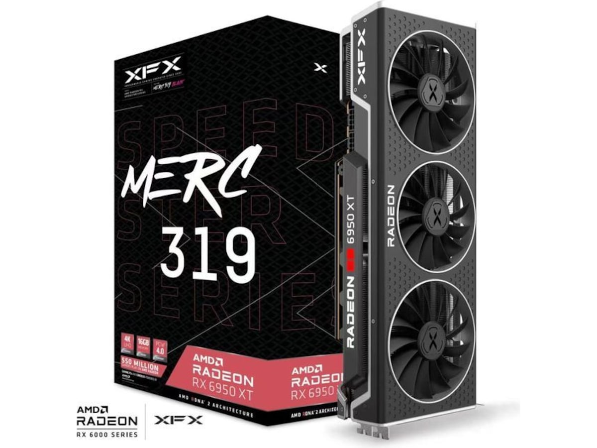 ミライヒコウ XFX Radeon RX 6950 XT Speedster MERC 319 | KomplettBedrift.no