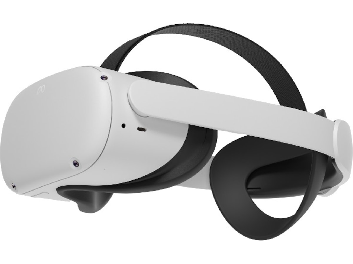 Meta Quest 2 VR-briller 128gb (hvit) + Elite-reim | KomplettBedrift.no