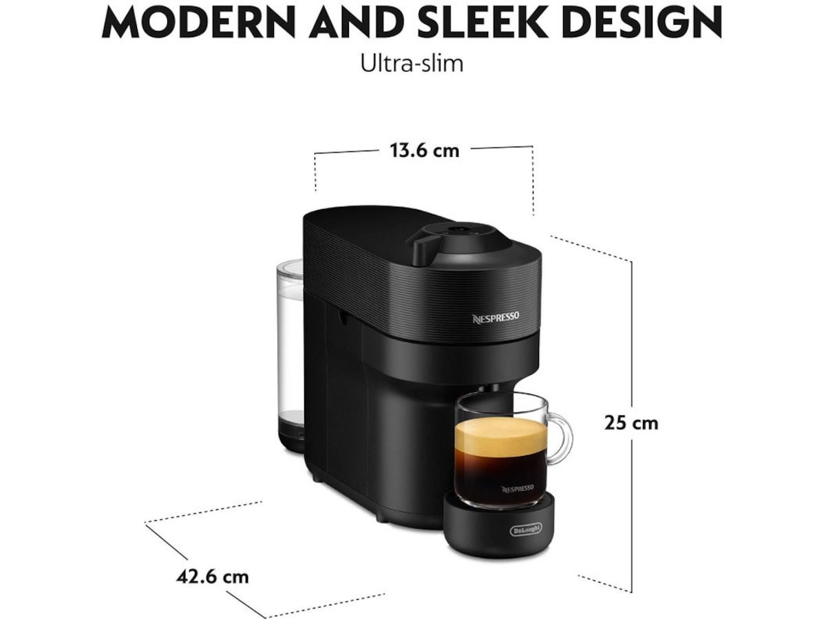 Nespresso Vertuo Pop By Delonghi Kapselmaskin ENV90.B (sort) Kapselmaskiner