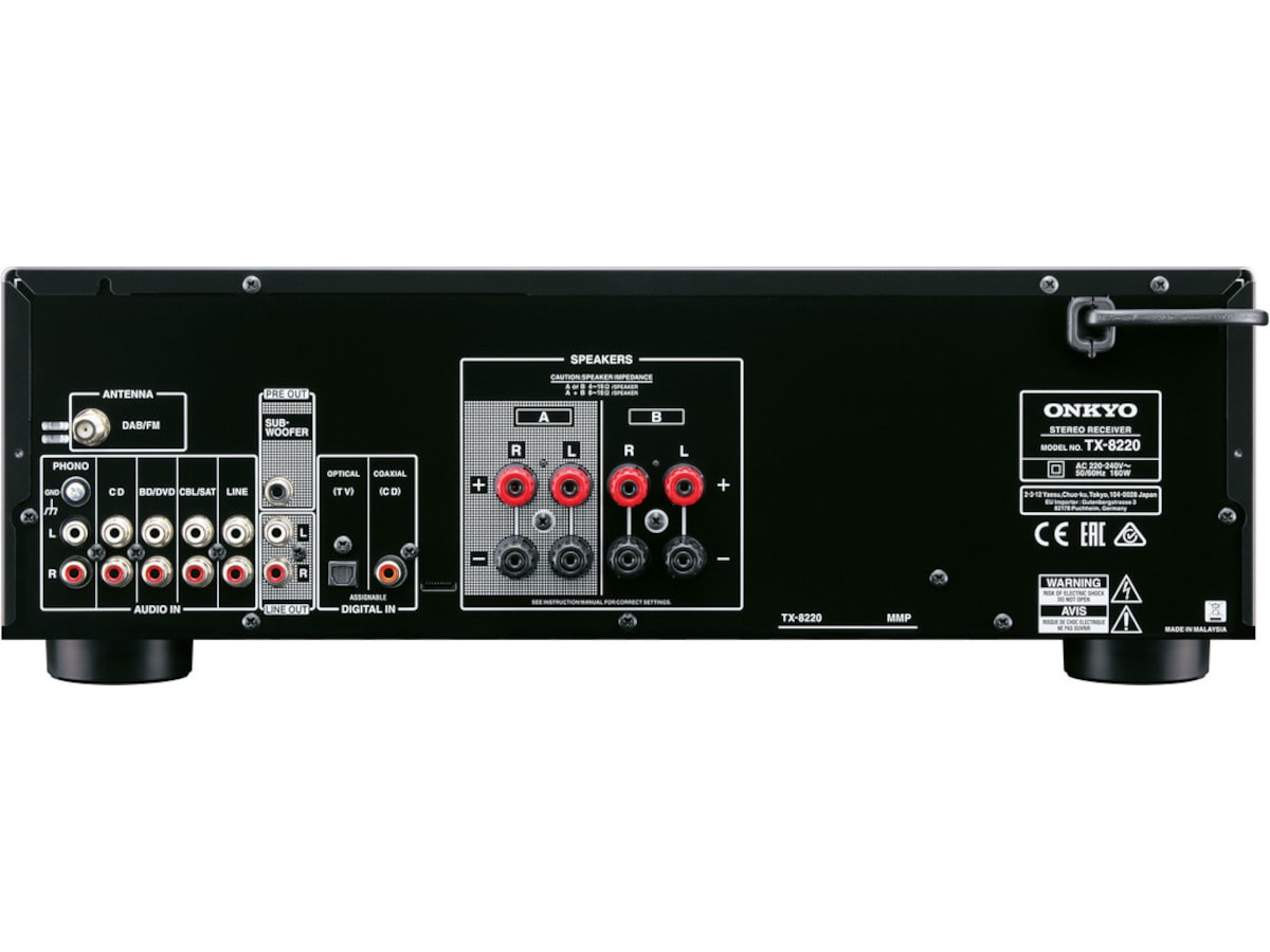 Onkyo TX-8220 Stereo Receiver (sort) Receivere
