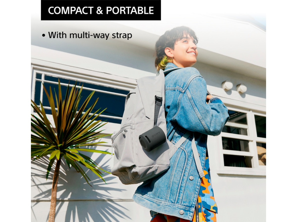 Sony SRS-XB100 Trådløs bluetooth høyttaler (sort) Trådløs / Bluetooth-høyttaler