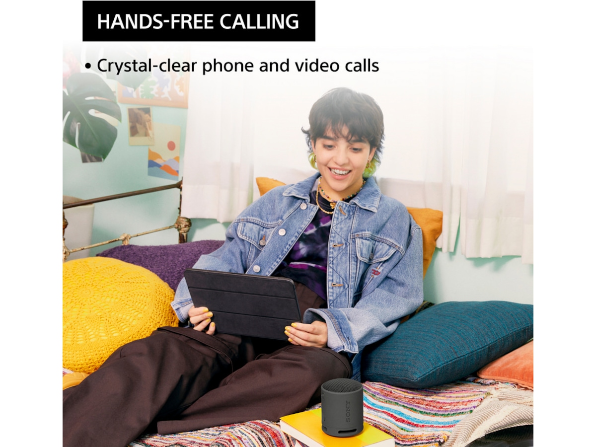 Sony SRS-XB100 Trådløs bluetooth høyttaler (sort) Trådløs / Bluetooth-høyttaler