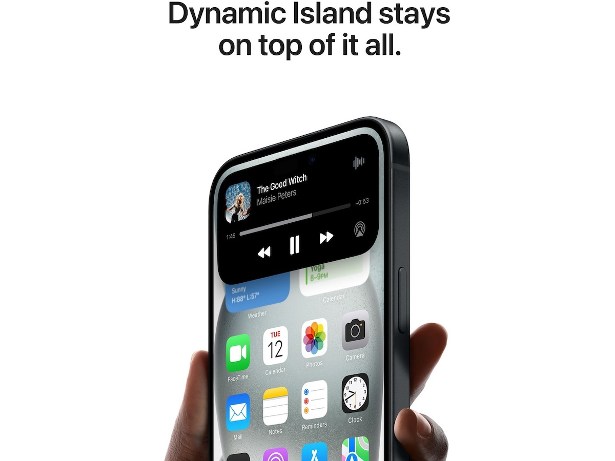 iPhone 15 256GB (sort) Mobiltelefoner