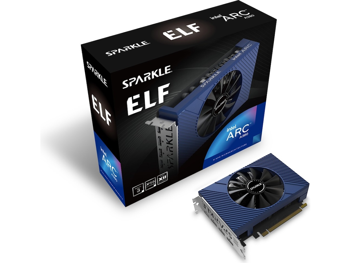 SPARKLE Intel Arc A380 ELF 本体 グラフィックボード Sparkle Intel Arc A380 ELF | KomplettBedrift.no
