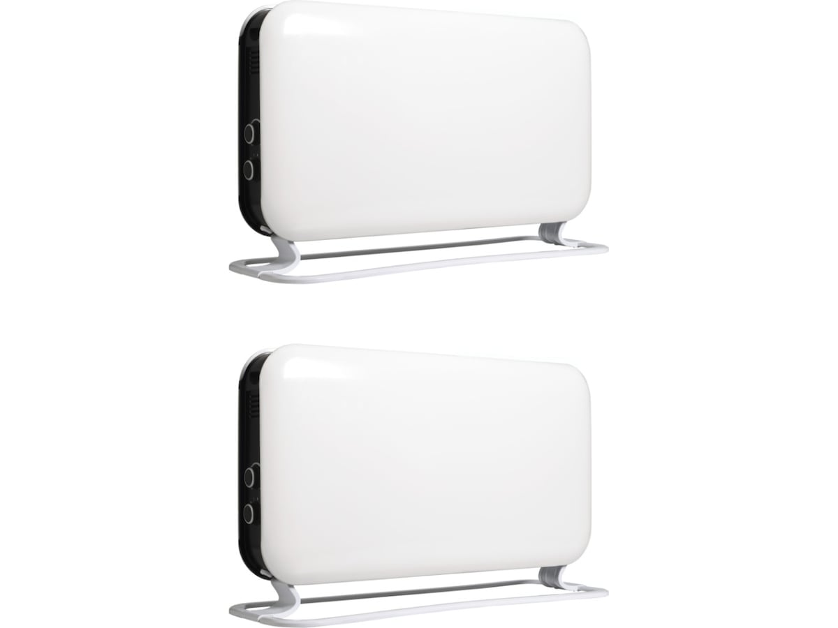 Mill Instant gulvovn 2000W Mec (hvit) 2-pack Frittstående varmeovner