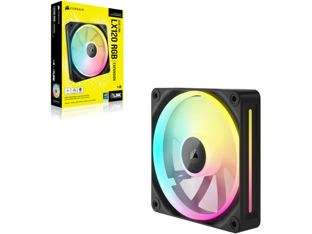 Corsair iCue Link LX120 RGB Vifte (sort) Vifter