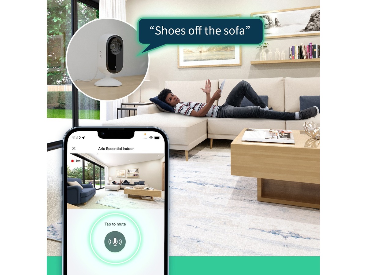 Arlo Essential 2 2K Indoor Video Doorbell 2pk -B-Grade Demo hjem & fritid