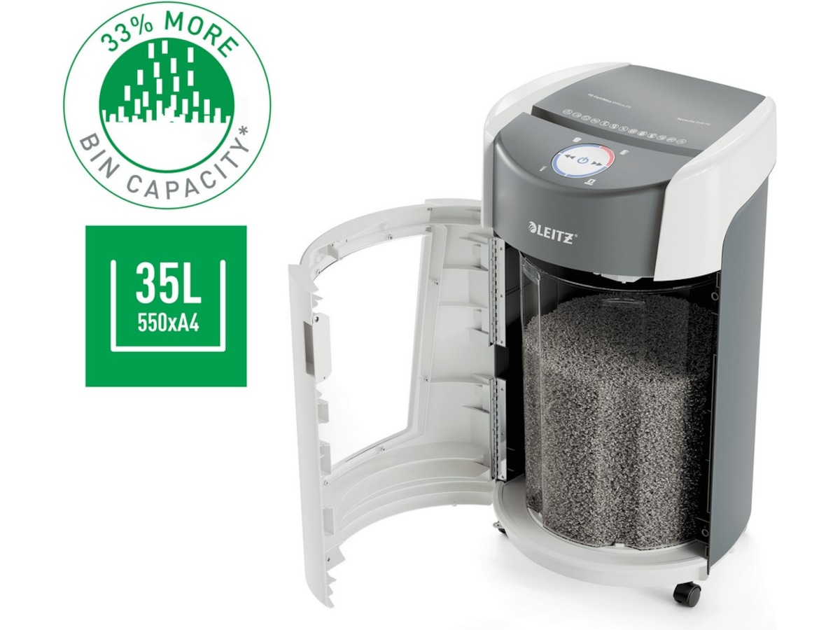 Leitz Makuleringsmaskin Leitz IQ OptiMax Office 550 Mikrokutt P5 Makuleringsmaskiner