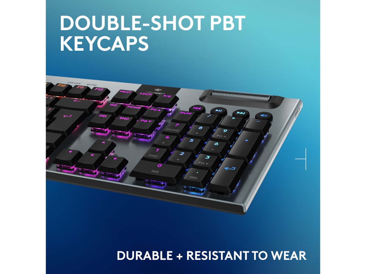 Logitech G915 X Lightspeed Trådløst Gamingtastatur (sort) Gamingtastatur