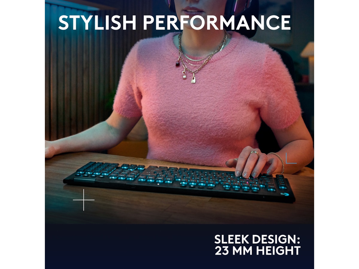 Logitech G915 X Lightspeed Trådløst Gamingtastatur (sort) Gamingtastatur