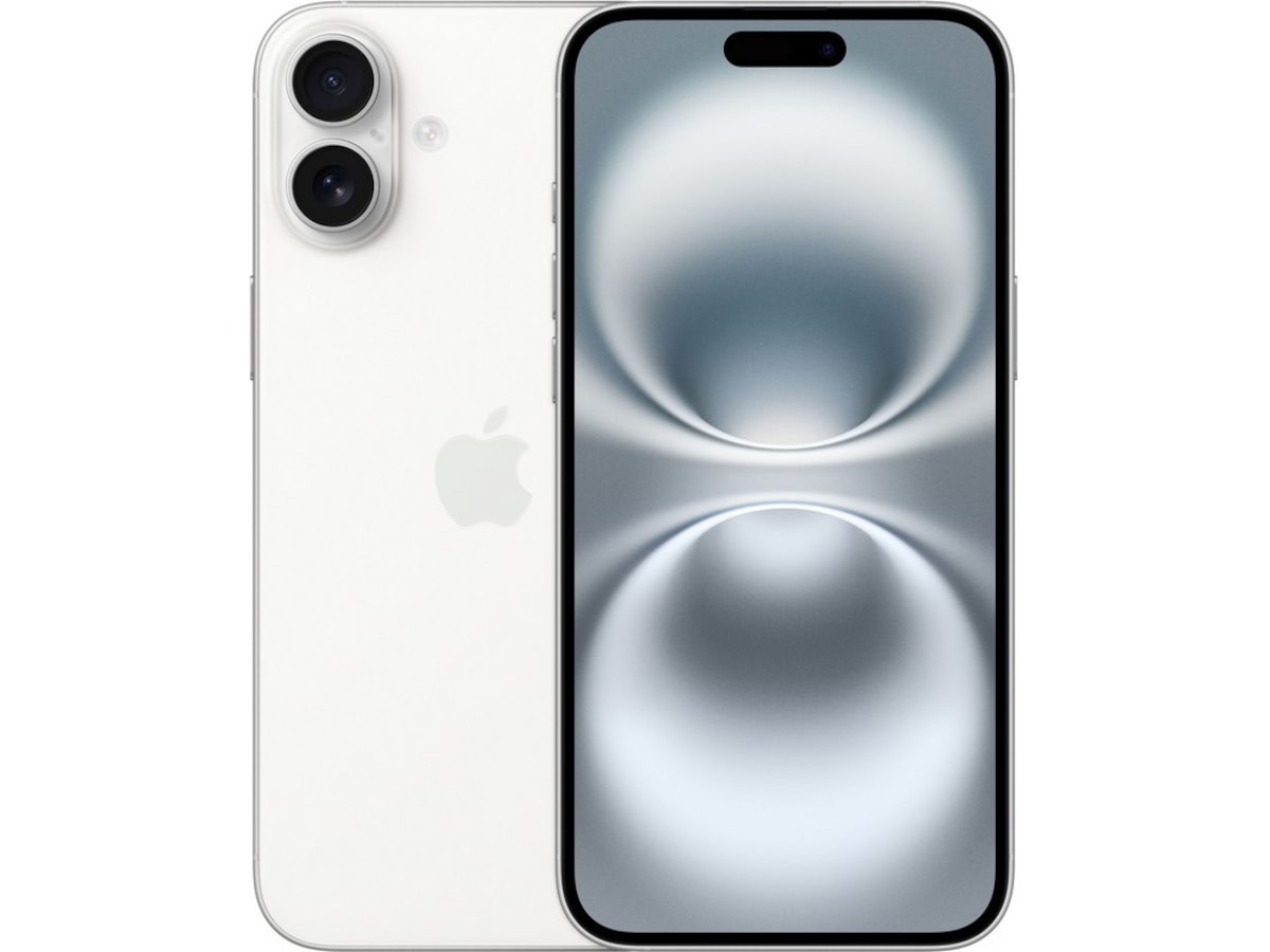 iPhone 16 Plus 128GB (hvit) Mobiltelefoner