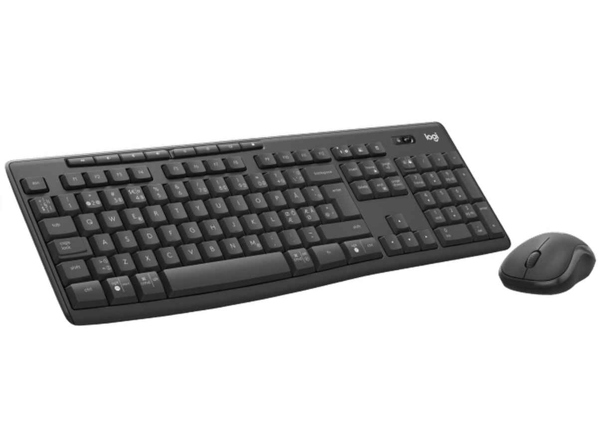 Logitech MK370 Combo Trådløs (graphite) Mus & tastatur -kombipakker