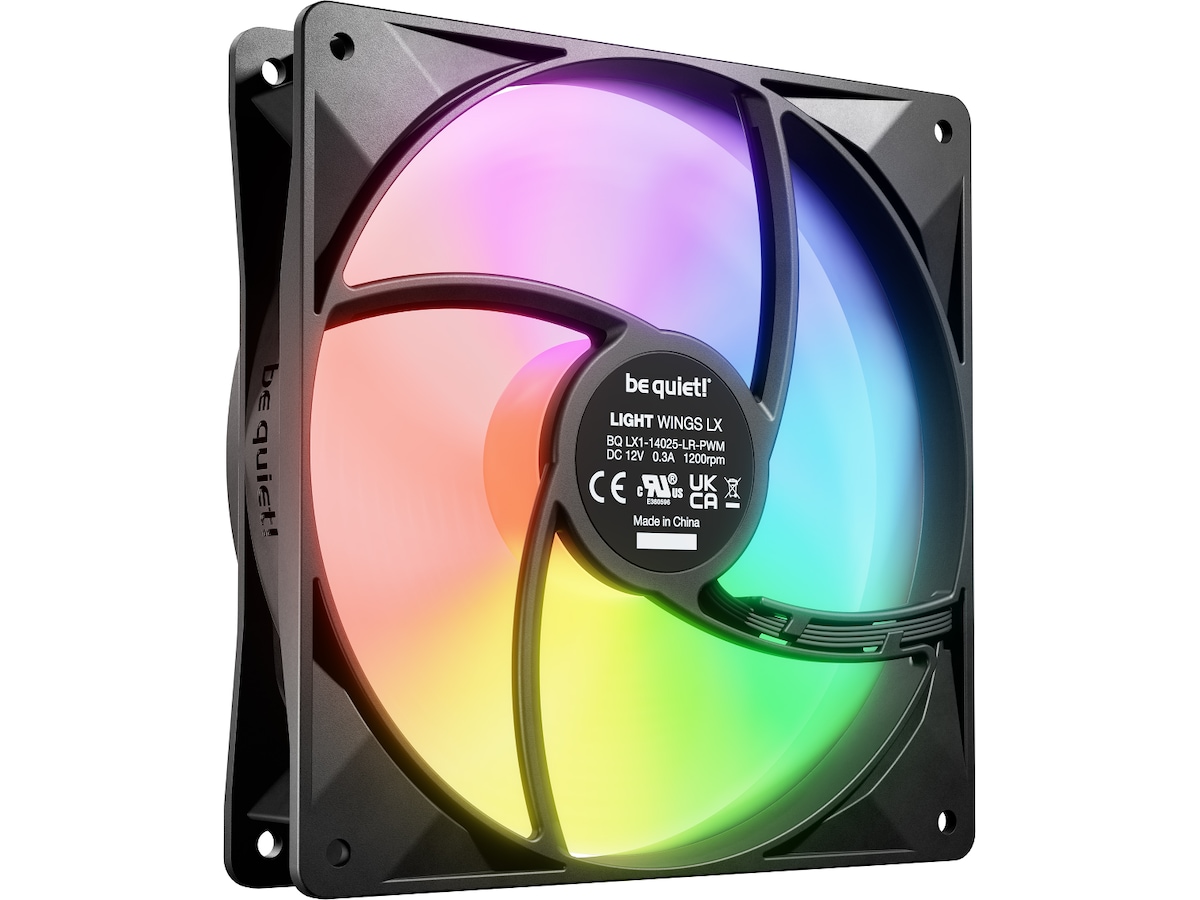 be quiet! LIGHT WINGS LX 140 PWM Vifte 3pk (sort) Vifter