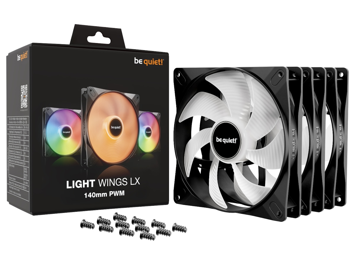 be quiet! LIGHT WINGS LX 140 PWM Vifte 3pk (sort) Vifter
