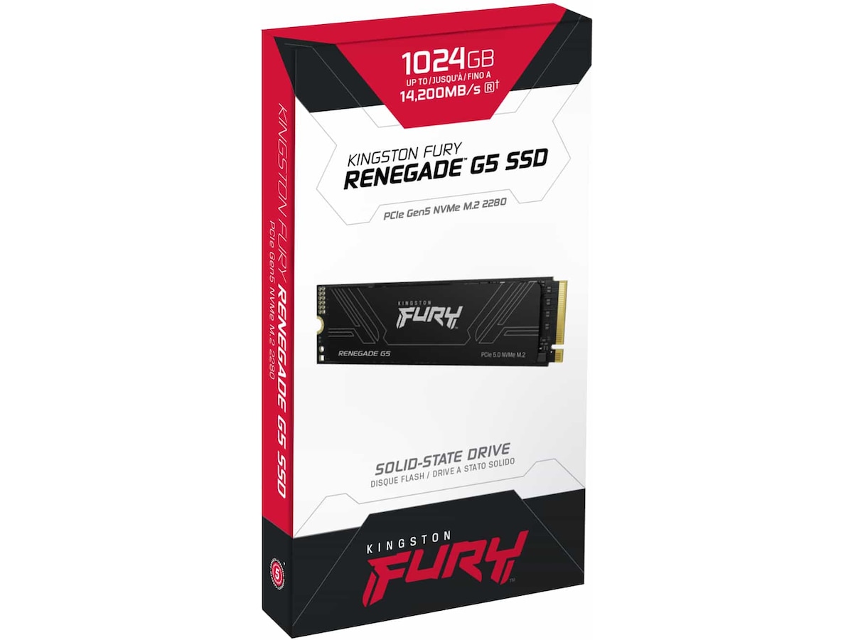 Kingston FURY Renegade G5 PCIe 5.0 NVMe M.2 SSD 1TB SSD M.2