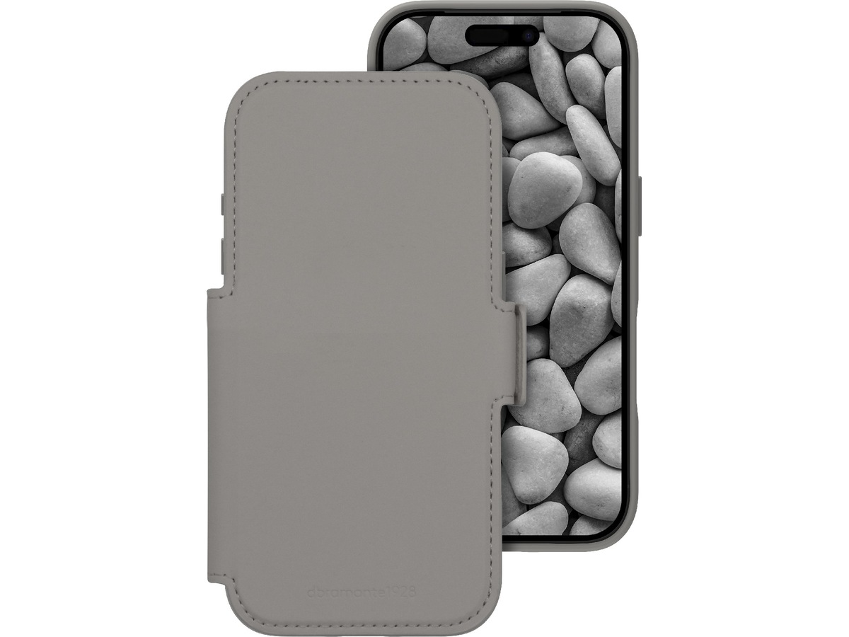 dbramante1928 iPhone 17 Pro Lynge 2-i-1 Lommebokdeksel (river stone) Deksel til mobiltelefon