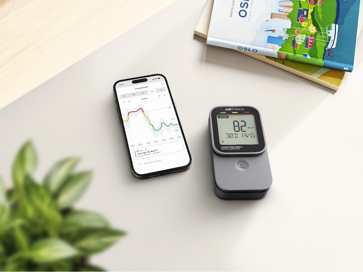 Airthings Corentium Home 2 Radonmåler Diverse sikkerhet