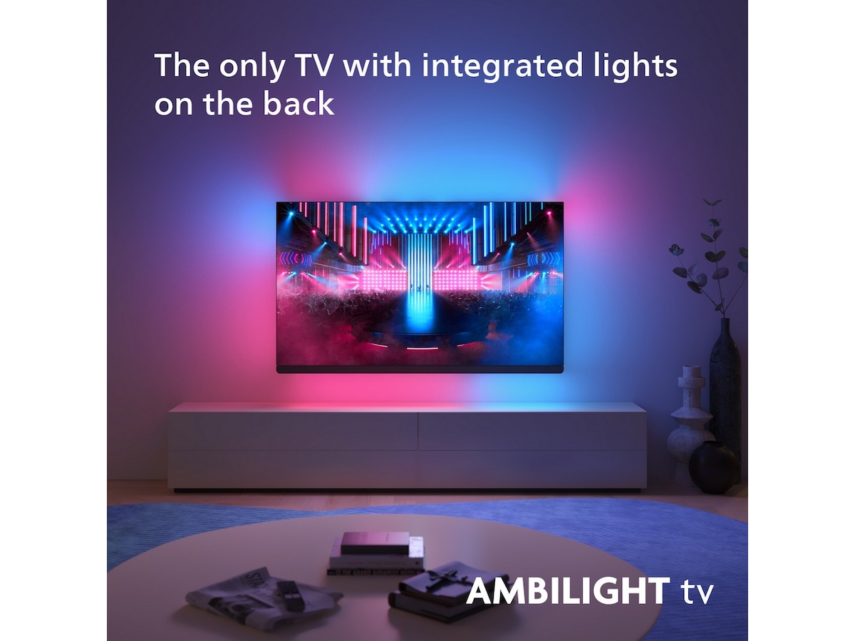 Philips 77" 4K UHD OLED+ Smart TV Ambilight 77OLED909 70 - 79 tommer TV