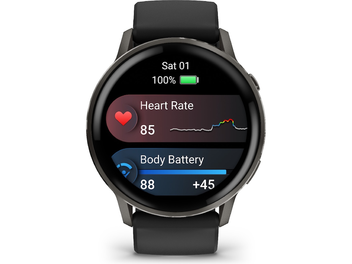 Garmin Venu 4 45mm GPS (black) Smartklokker