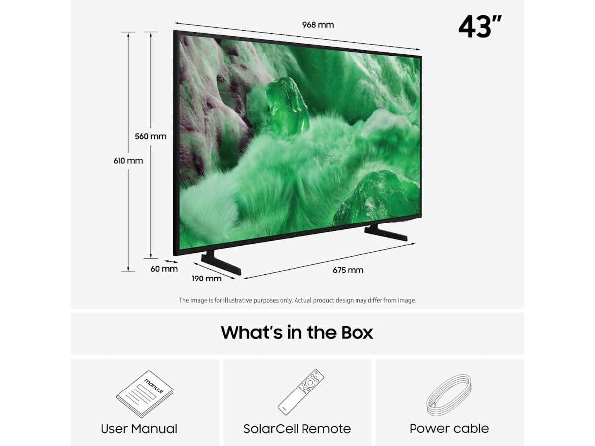 Samsung 43" Q7F2 QLED 4K Smart TV (2025) -B-Grade Demo TV/projektor