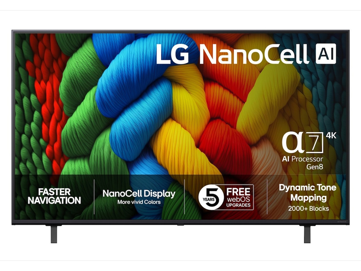 LG 55" NANO80 AI 4K NanoCell Smart TV (2025) 50 - 59 tommer TV