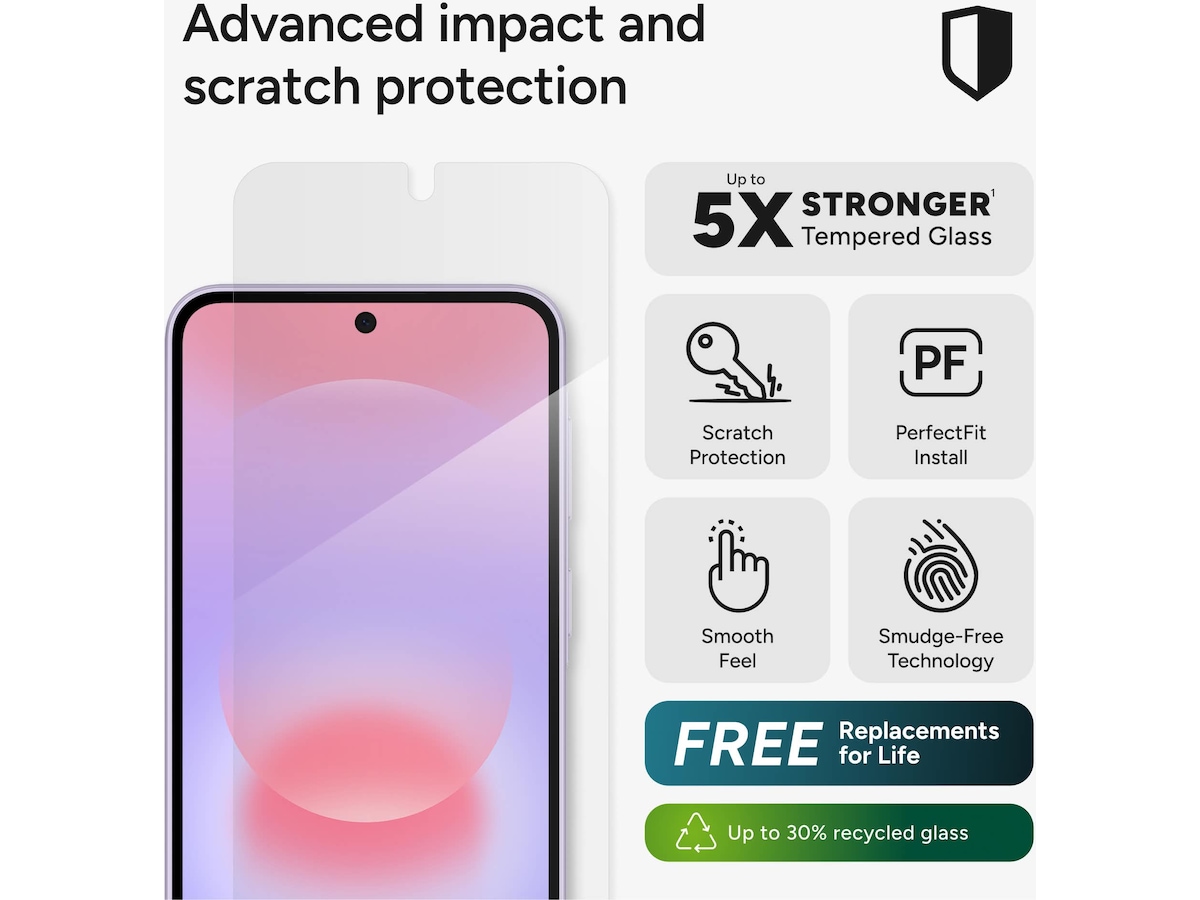 InvisibleShield Glass Elite Galaxy A37 Skjermbeskytter Skjermbeskyttelse
