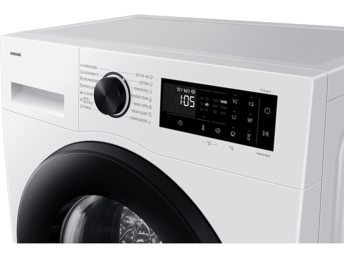 Samsung Vaskemaskin AI Ecobubble 9 kg (hvit) Vaskemaskin