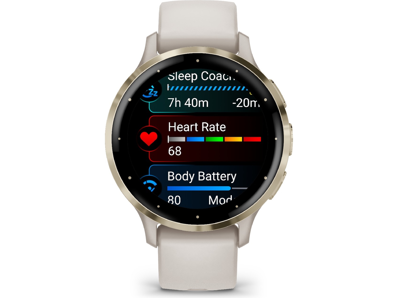 Garmin Venu 3S 41mm GPS (ivory/soft gold) Smartklokker