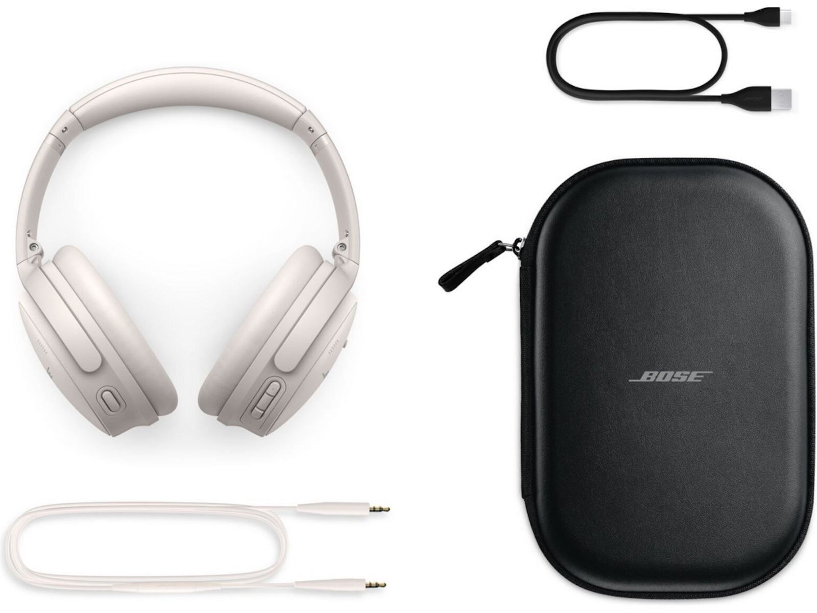 Bose QuietComfort trådløse hodetelefoner, Over-Ear (hvit) -B-Grade Demo headset