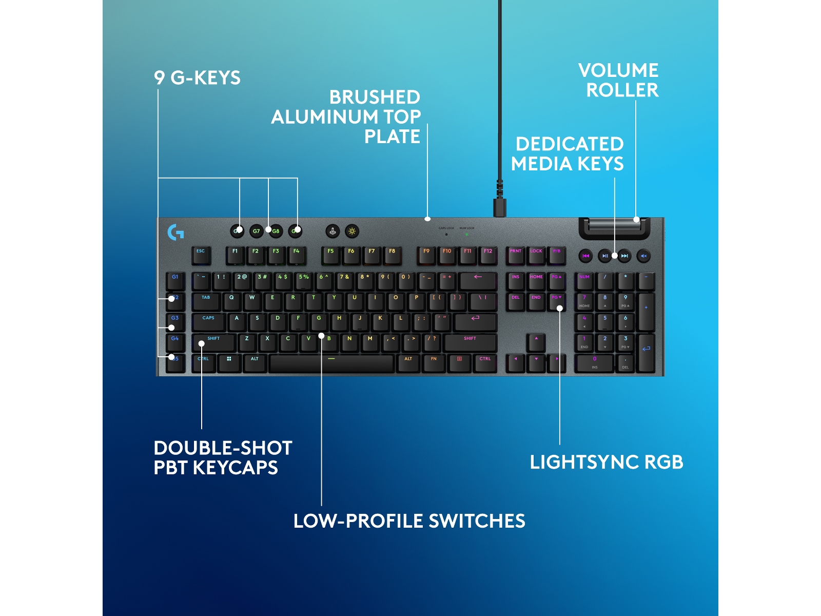 Logitech G915 X Gamingtastatur (sort) Gamingtastatur