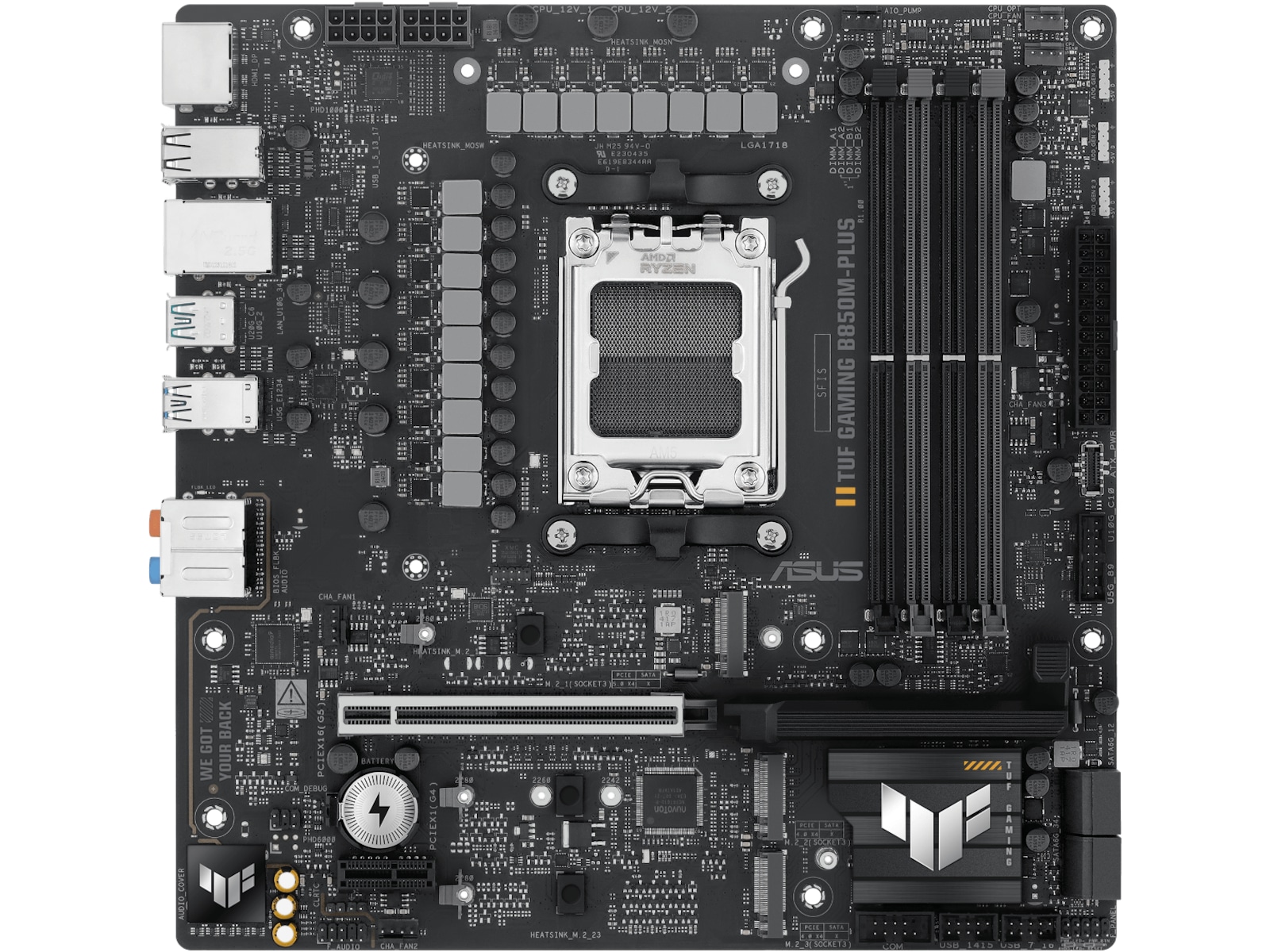 ASUS TUF GAMING B850M-PLUS Hovedkort AMD Socket