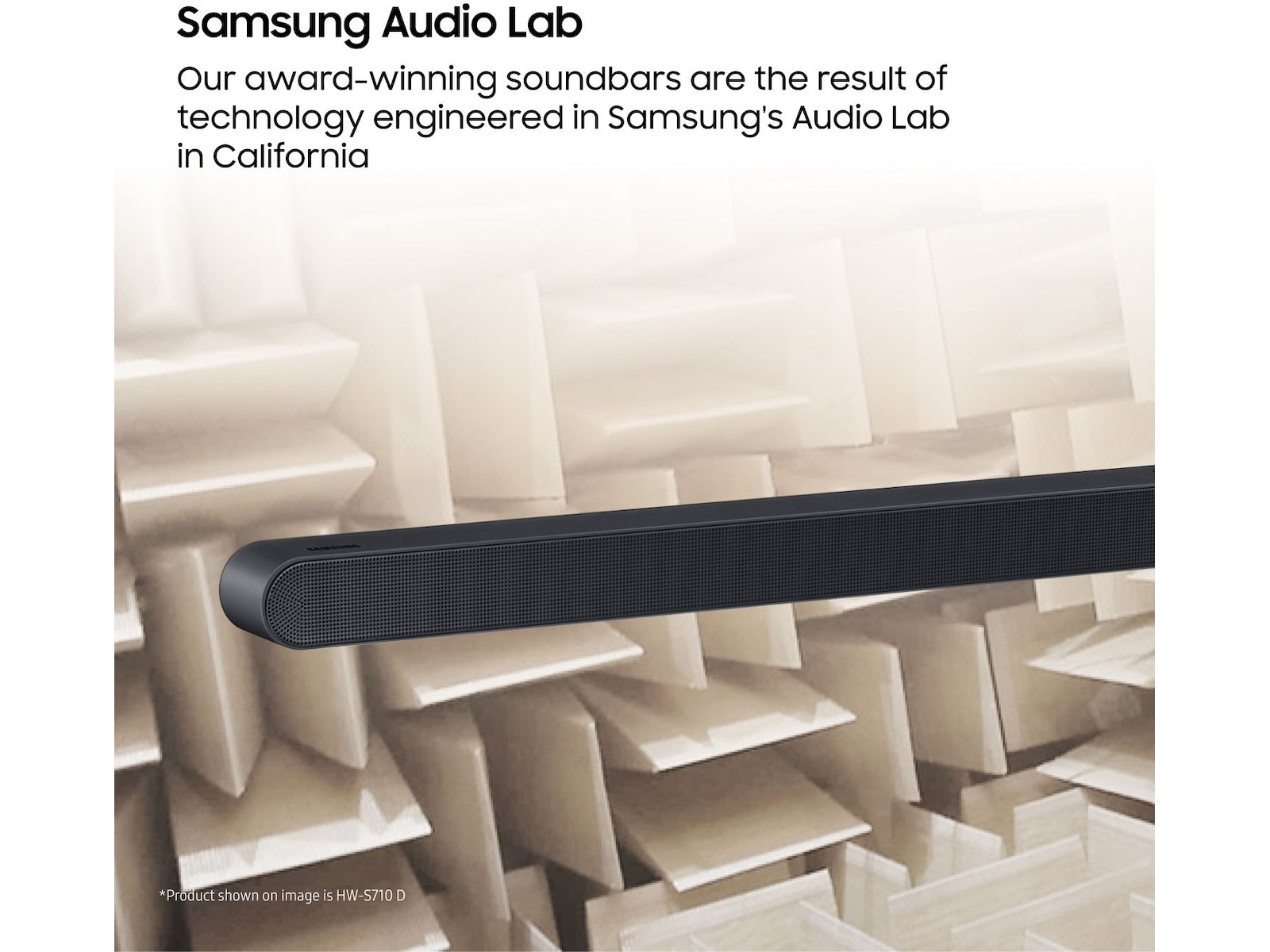 Samsung HW-S710D soundbar med subwoofer (sort) -B-Grade Demo DVD/Hi-Fi/stereo