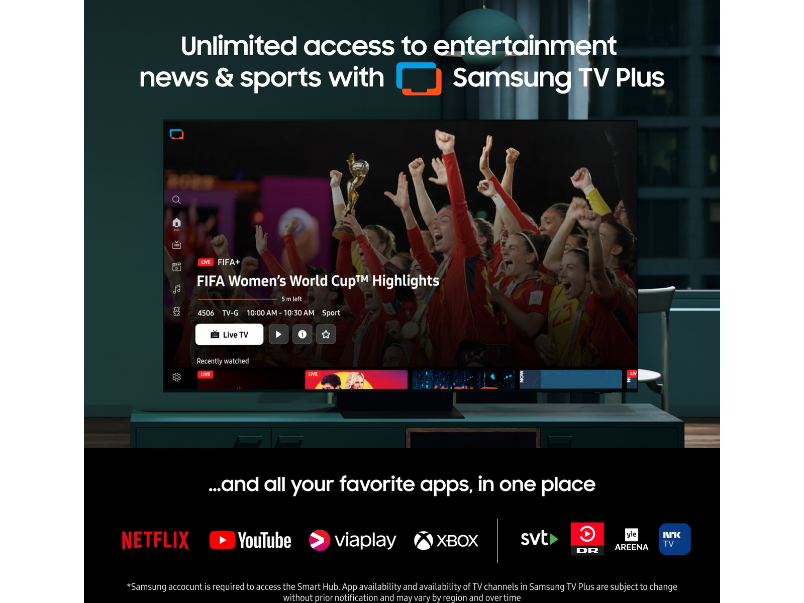 Samsung 55" S85D 4K OLED Smart TV TQ55S85D 50 - 59 tommer TV