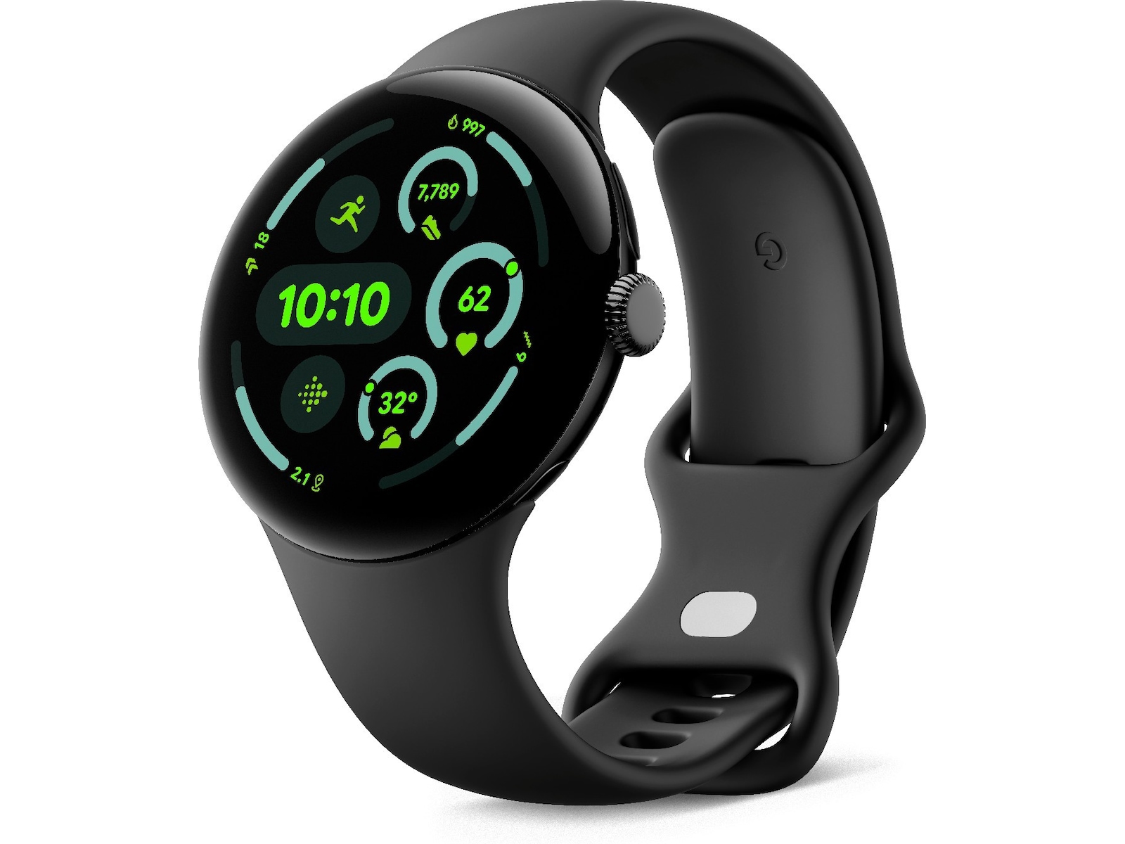 Google Pixel Watch 3 Large 45mm LTE (obsidian) -B-Grade Demo klokker