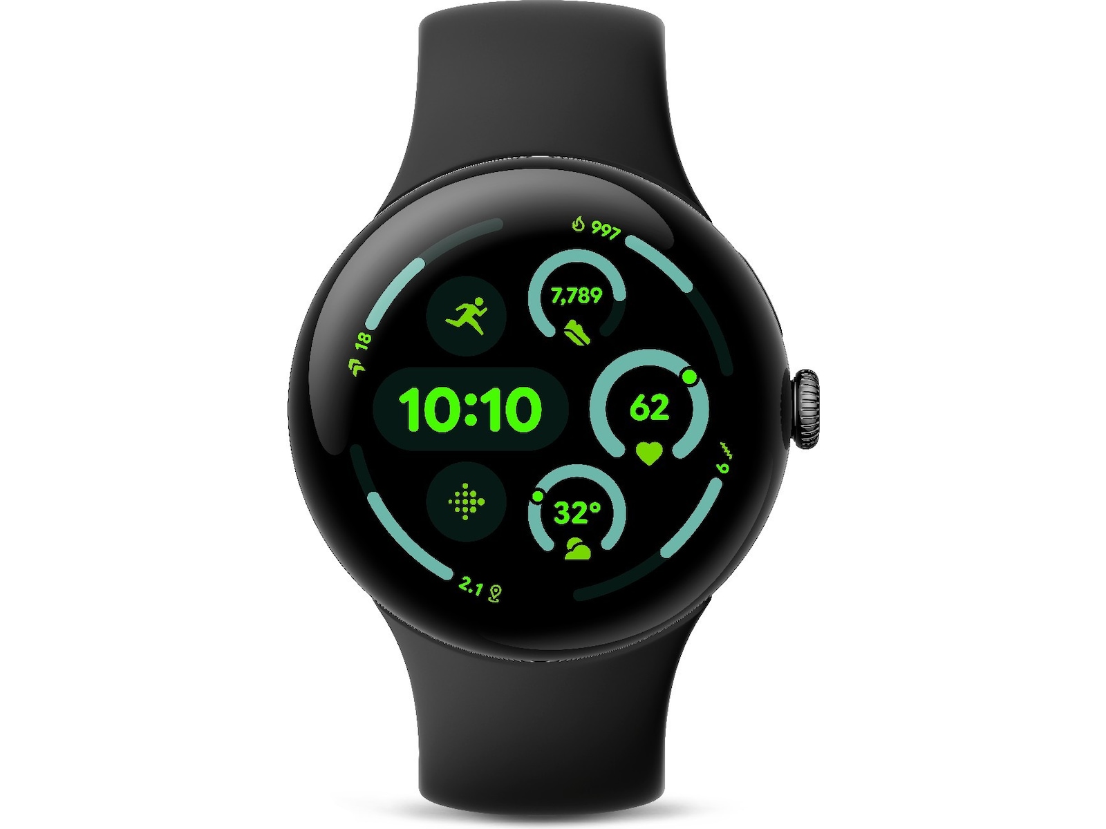 Google Pixel Watch 3 Large 45mm LTE (obsidian) -B-Grade Demo klokker