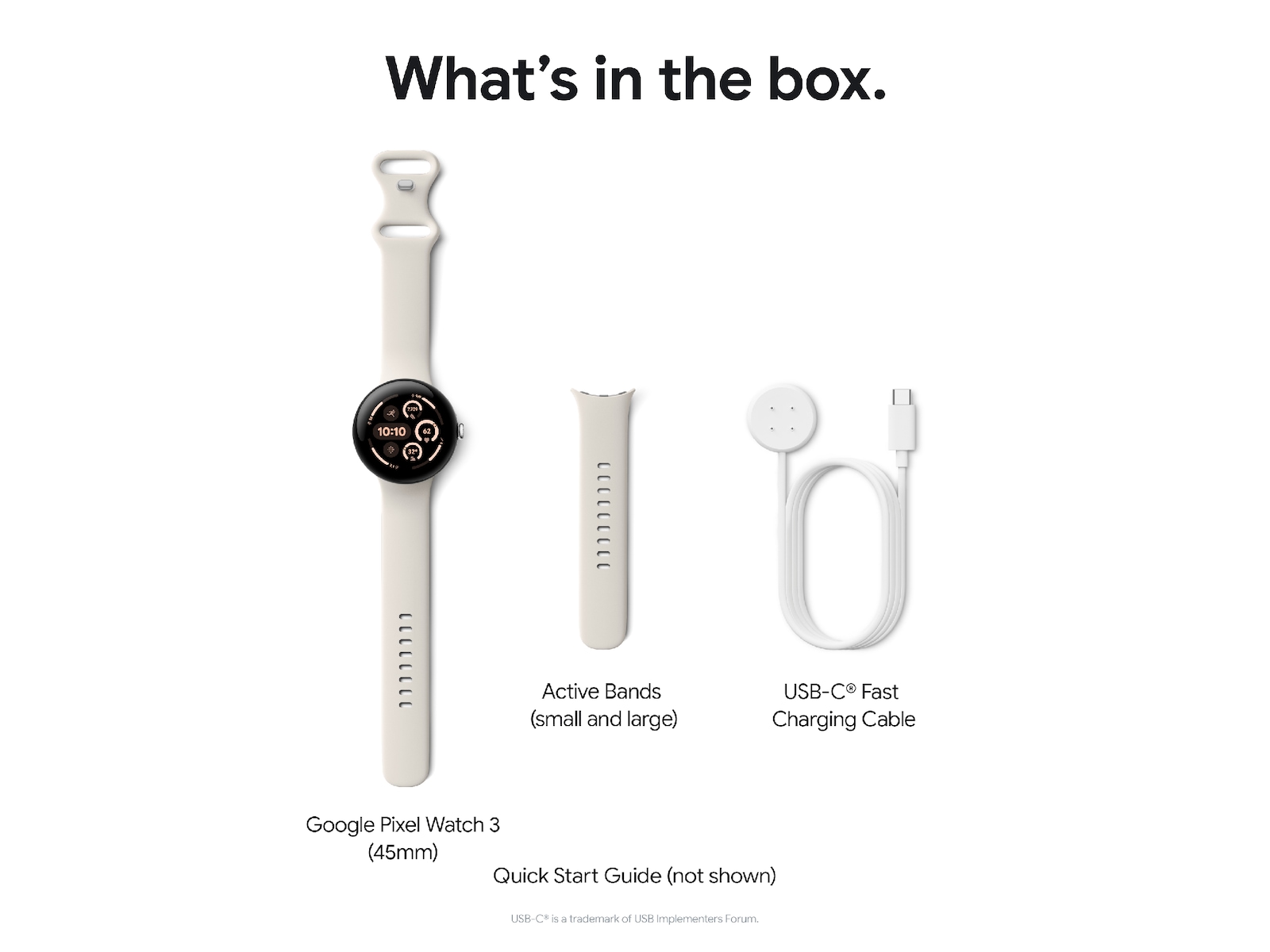 Google Pixel Watch 3 Large 45mm LTE (obsidian) -B-Grade Demo klokker