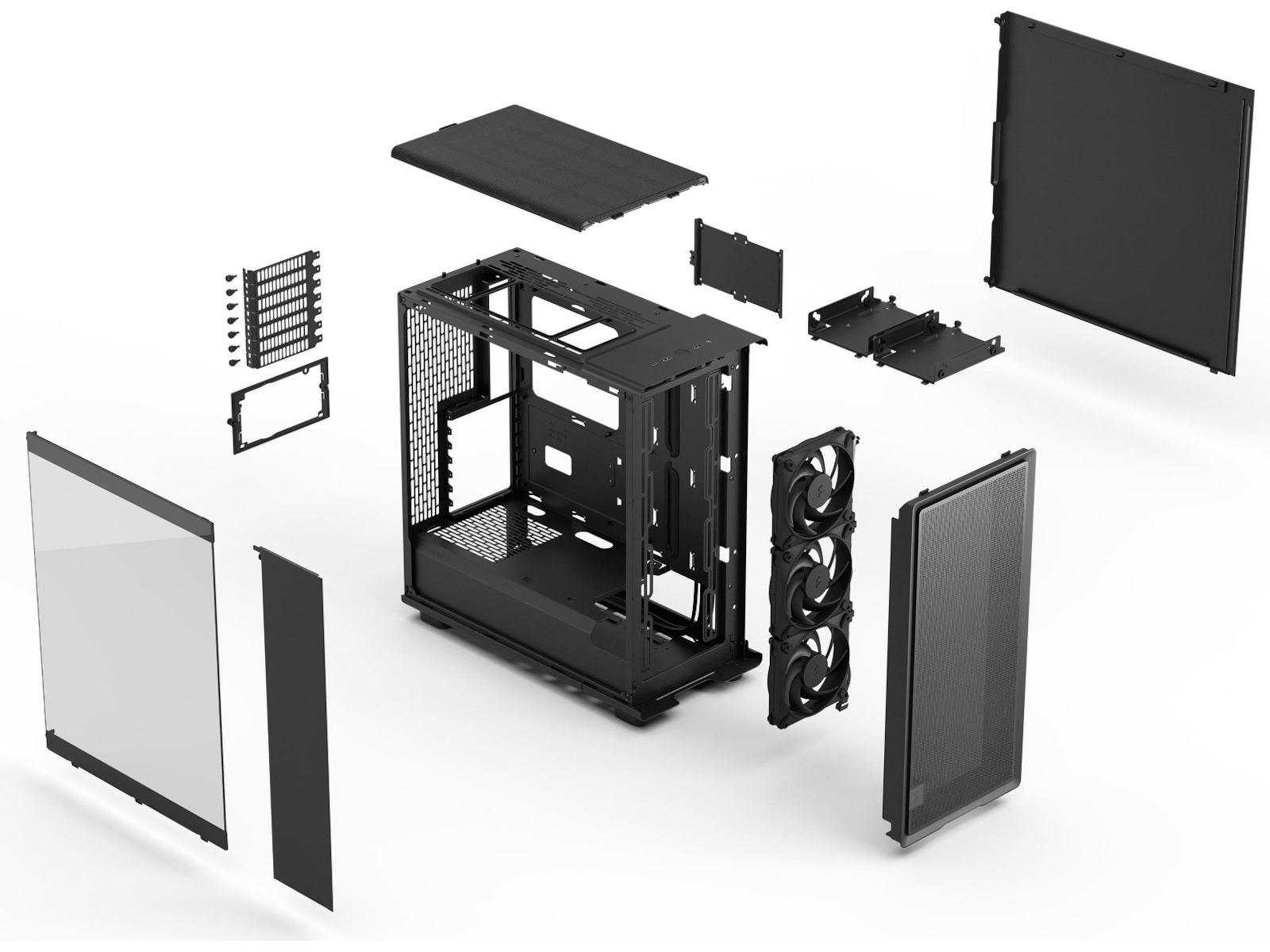 Fractal Design Epoch TG Mid Tower (sort) Midi tower