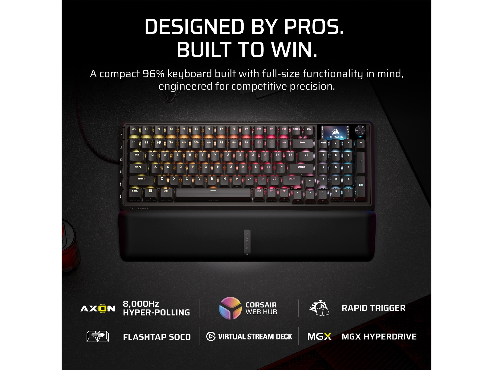Corsair Vanguard PRO 96 RGB Gamingtastatur (sort) Gamingtastatur