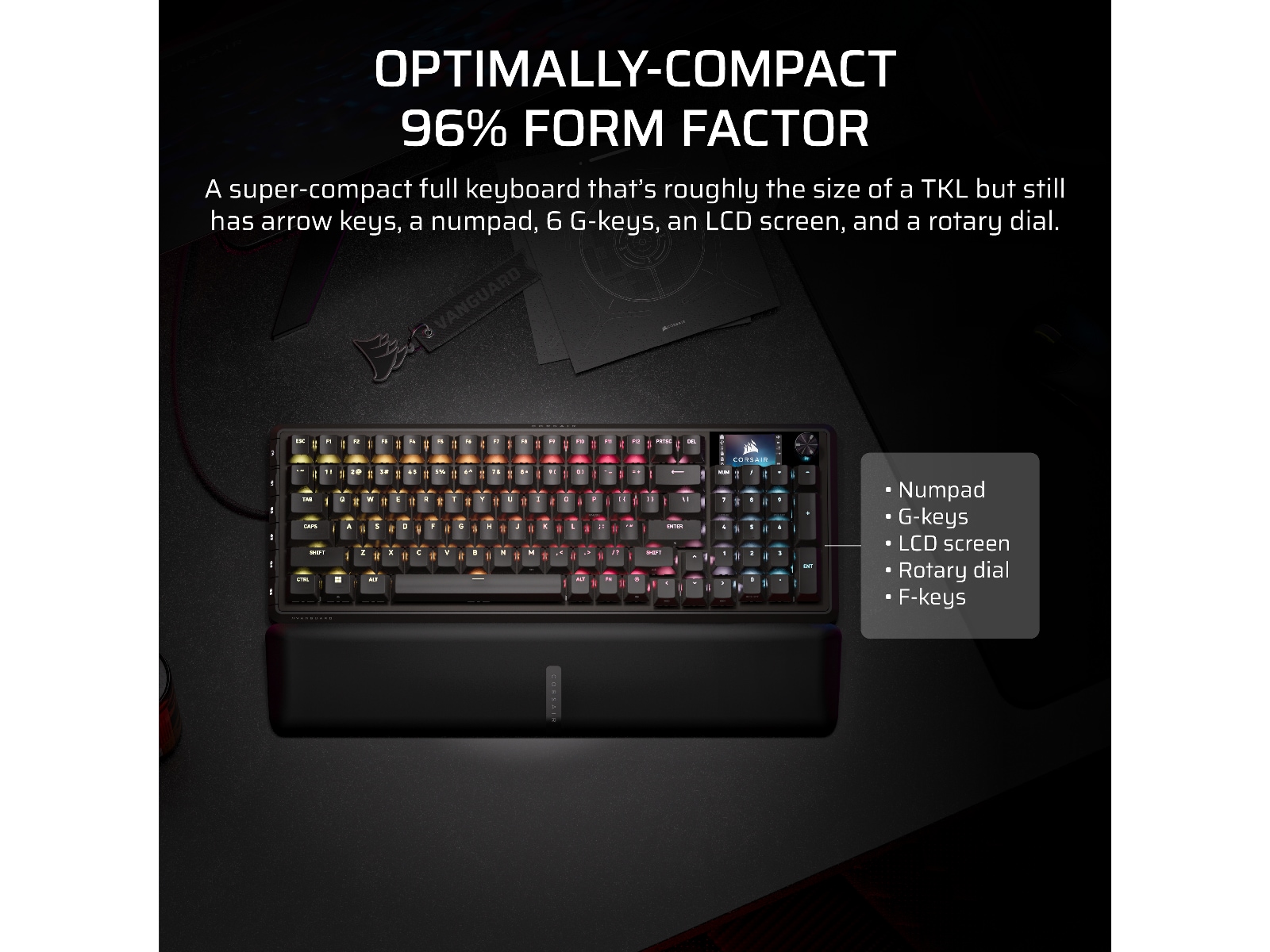 Corsair Vanguard PRO 96 RGB Gamingtastatur (sort) Gamingtastatur