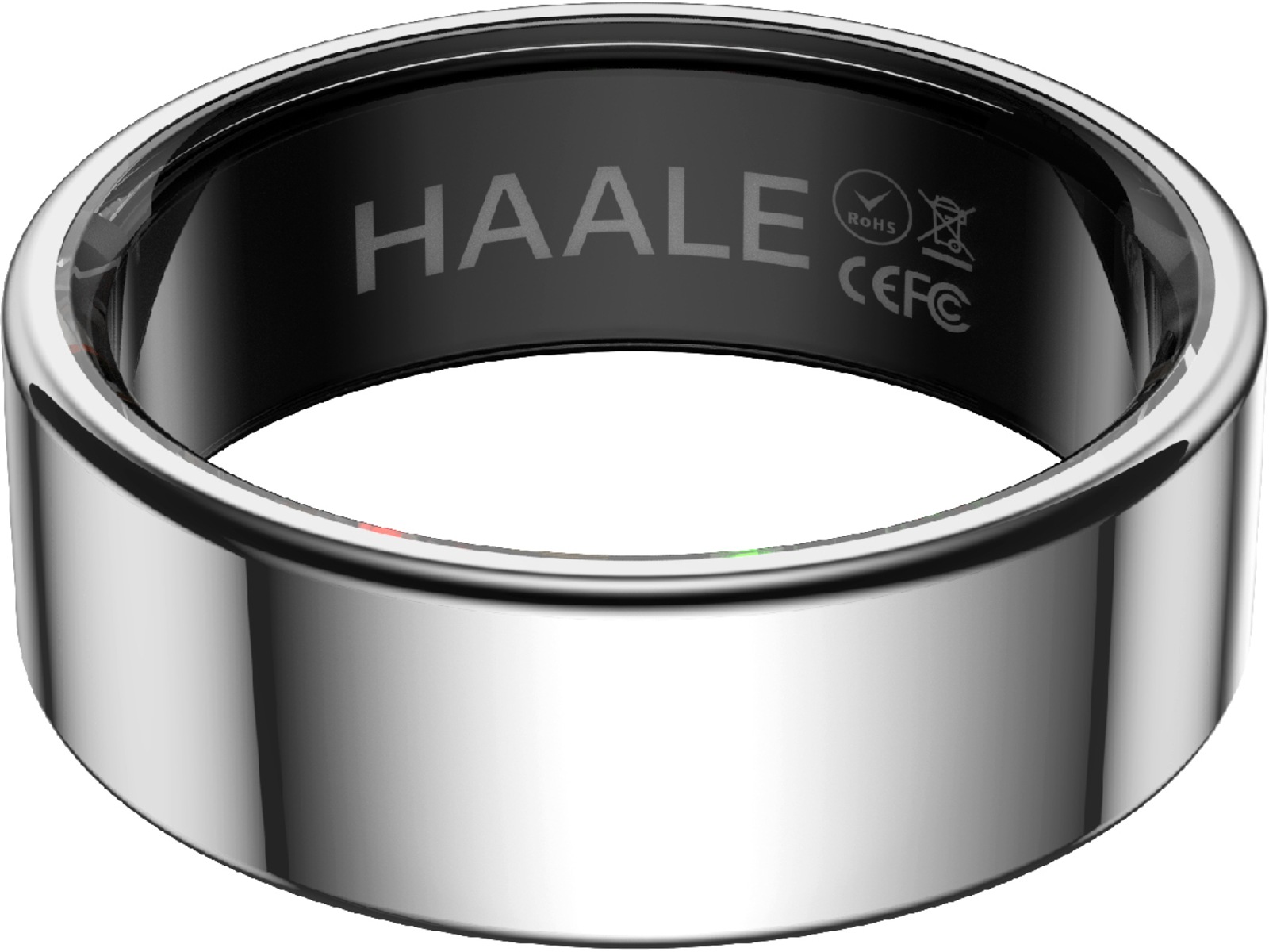Haale II Smart Ring str. 8 (sølv) -B-Grade Demo tilbehør til mobiler & klokker