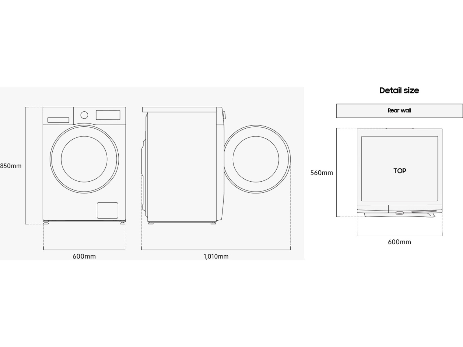 Samsung Vaskemaskin AI Ecobubble 9 kg (hvit) Vaskemaskin