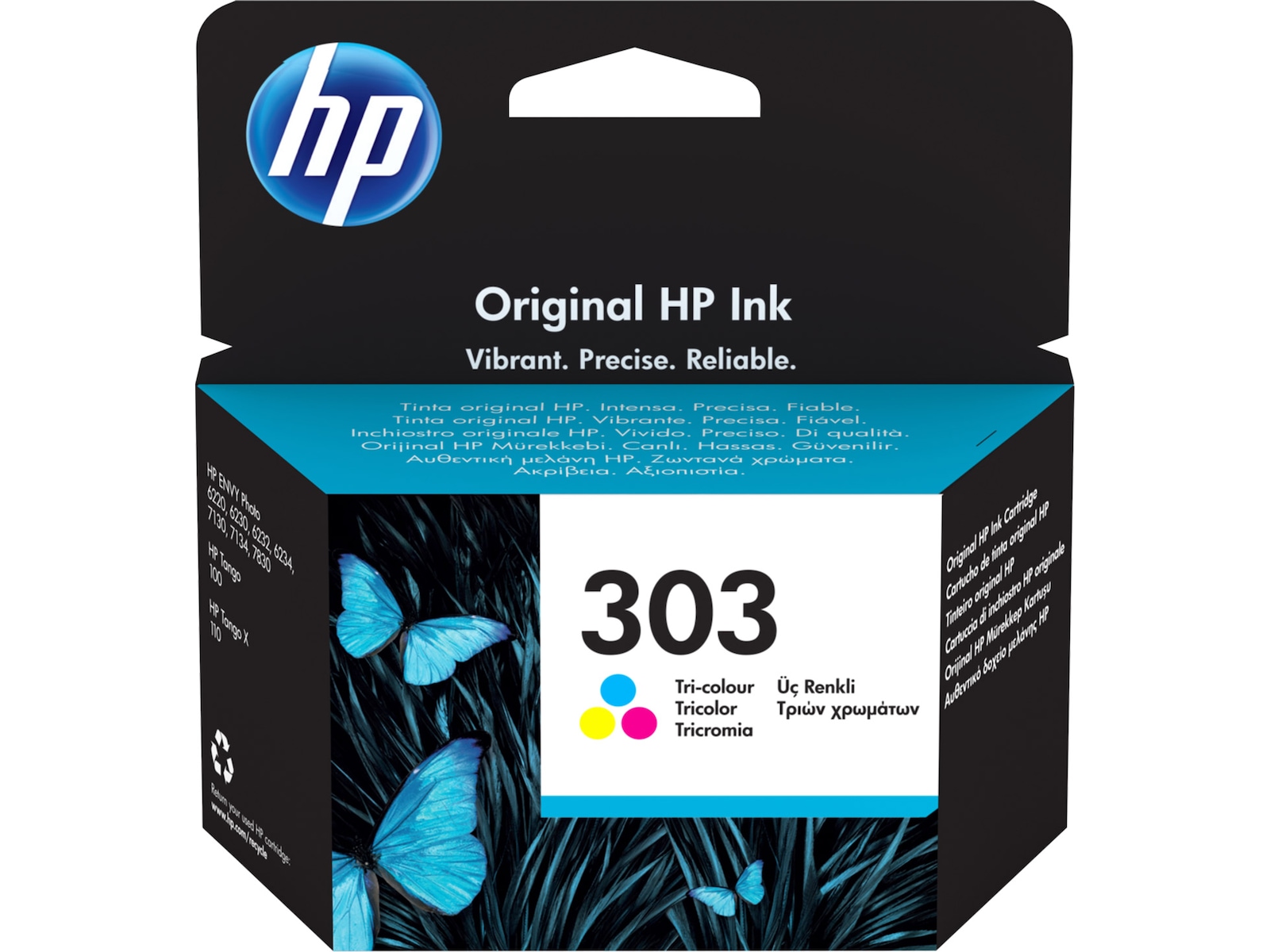HP Blekk 303 Tri-Color Original Ink Blekkpatroner