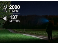 iiglo Hodelykt 2.000 lumen, 18650 batteri Hodelykter & lommelykter