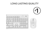 Logitech MK295 Silent Wireless Combo tastatur og mus (hvit) Mus & tastatur -kombipakker