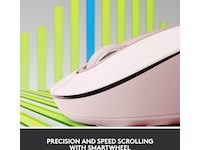 Logitech Signature M650 Medium  trådløs mus Rosa Mus