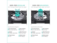 Phanteks D30 120mm PWM Vifte DRGB (sort) Vifter