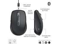 Logitech MX Anywhere 3S trådløs mus (graphite) Mus