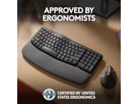 Logitech Wave Keys for Business trådløst tastatur (grafitt) Tastatur