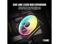 Corsair iCue Link LX120 RGB Vifte (sort) Vifter