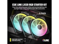 Corsair iCue Link LX120 RGB Vifte 3pk (sort) Vifter